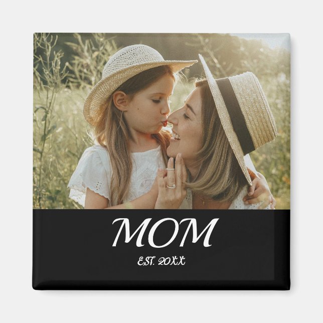 Imán Mamá Estableció Foto Día de la Madre (Frente)