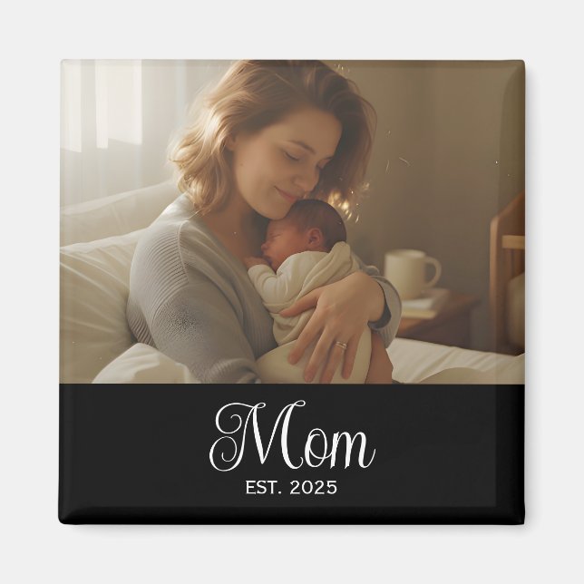 Imán Mamá Estableció Foto Día de la Madre (Frente)