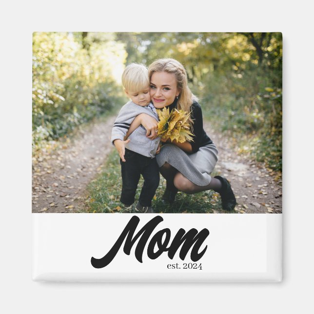 Imán Mamá Estableció Foto Día de la Madre (Frente)