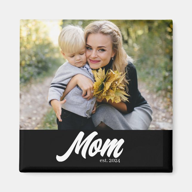 Imán Mamá Estableció Foto Día de la Madre (Frente)