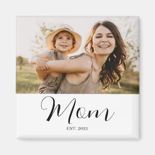 Imán Mamá Estableció Letra Foto y Año Madres