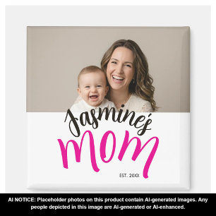 Imán Mamá Estableció Nombre del Niño Personalizado Año