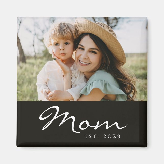 Imán Mamá Estableció Regalo de Foto (Frente)