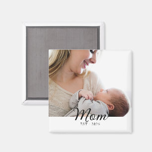 Imán Mamá Estableció Simple Foto Día de la Madre