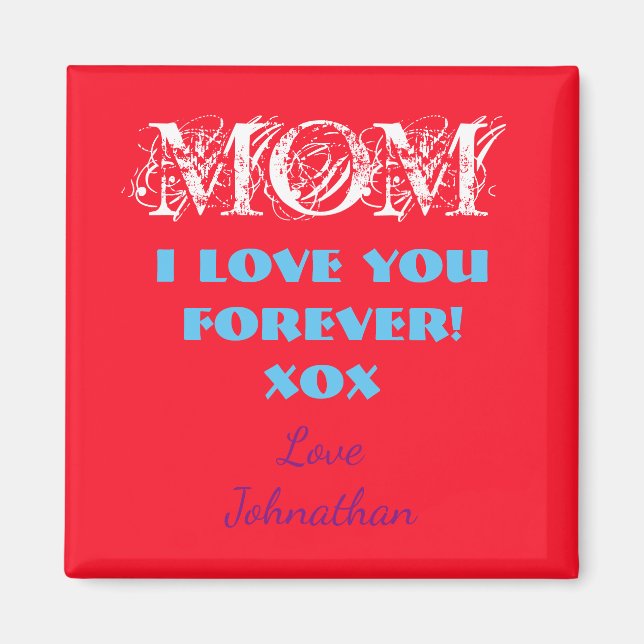Imán Mamá Fridge Magnet Regalo Personalizado Para La Ma (Frente)