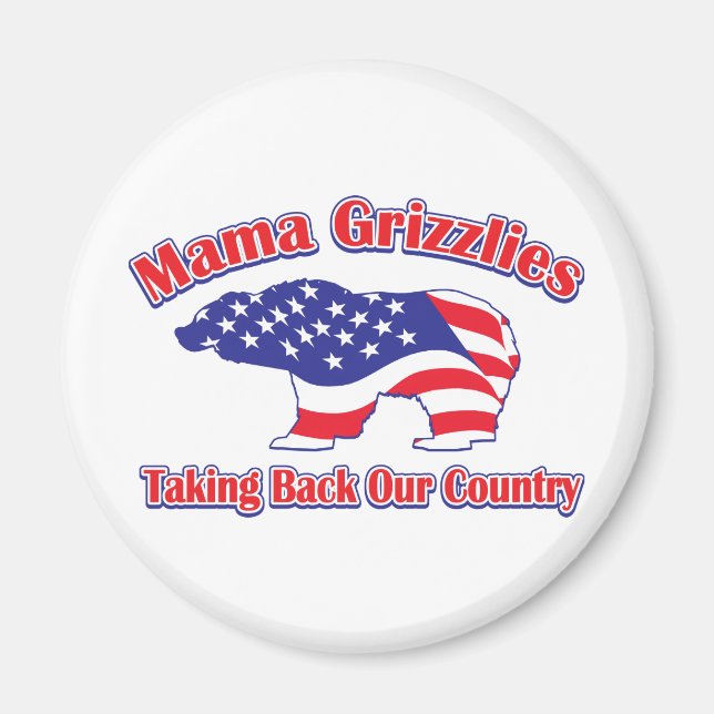 Imán Mama Grizzlies (Frente)