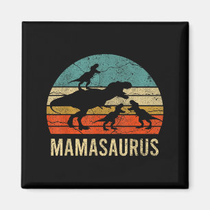 Imán Mamá mama dinosaurio divertido 3 tres niños