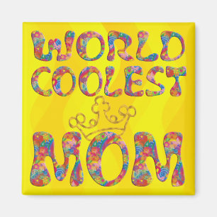 Imán Mamá más fría del mundo   ondas amarillas