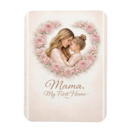 Imán Mamá - Mi Primer Hogar | Floral de Madre e Hija