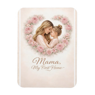Imán Mamá - Mi Primer Hogar | Floral de Madre e Hija