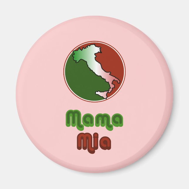Imán Mama Mia Italiano (Frente)