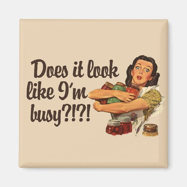 Imán Mamá ocupada (Frente)