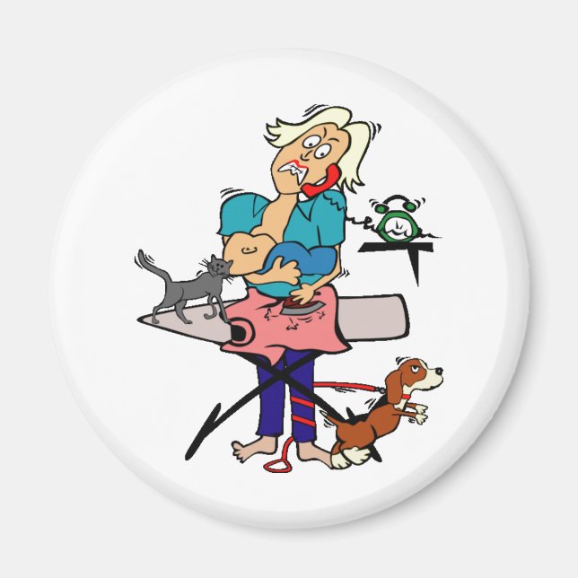 Imán Mamá ocupada (Frente)