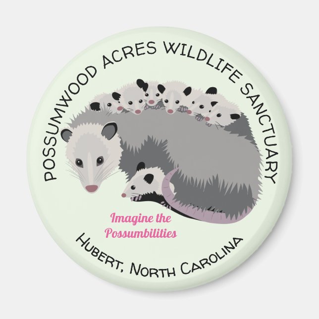Imán Mama Opossum Magnet (Frente)