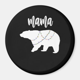 Imán Mamá Osa Una Cadena De Oso Polar De Navidades Lumi
