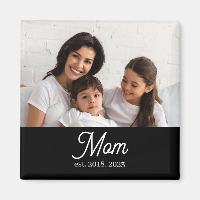 Imán Mamá Personalizada Establecida (Frente)