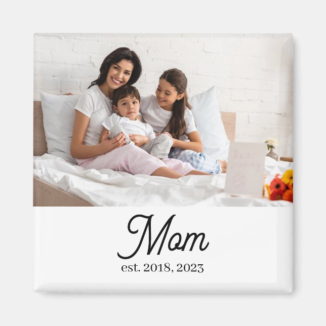 Imán Mamá Personalizada Establecida (Frente)