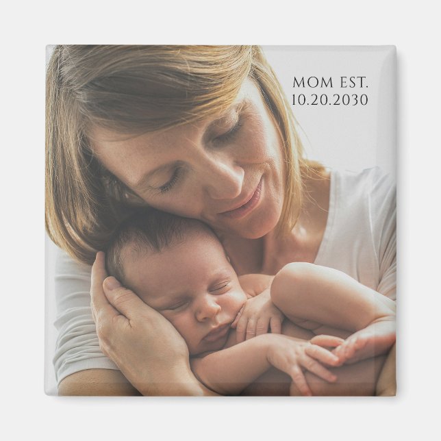 Imán Mamá Personalizada Establecida (Frente)