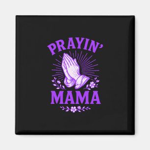 Imán Mamá que Reza Mama Cristiana Religiosa Manos en Or