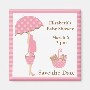 Imán Mamá rosada a estar con el paraguas