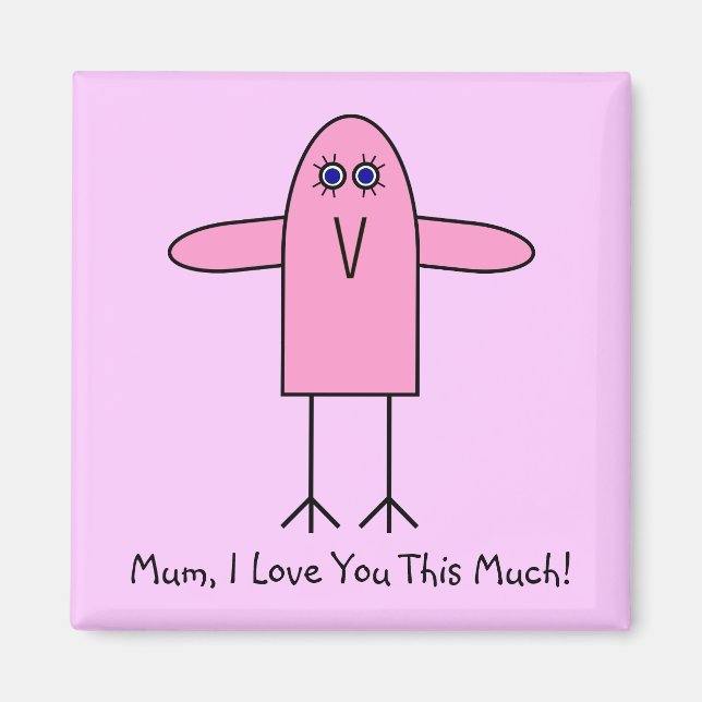 Imán Mamá, ¡Te Amo Tanto! (Frente)