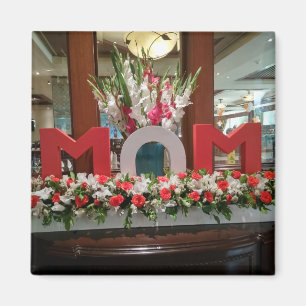 Imán "Mamá, te amo" - Un sincero tributo floral