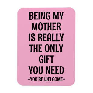 Imán Mamá y abuela, dulce idea de regalo de la tarjeta 