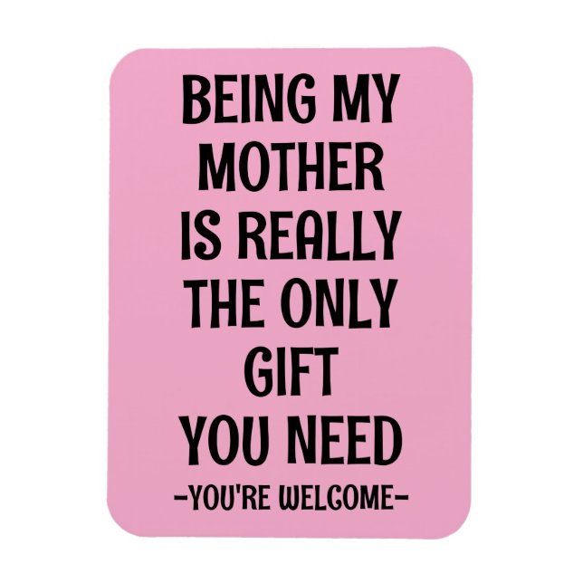 Imán Mamá y abuela, dulce idea de regalo de la tarjeta  (Vertical)