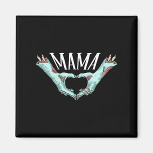 Imán Mama Zombie Mamáes familiares de disfraces en el c