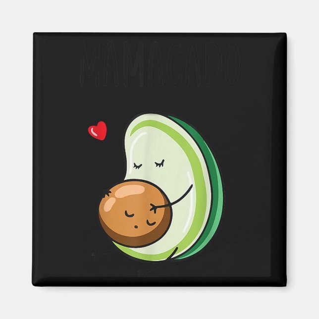 Imán Mamacado Avocado Pregnant Mom Pregnancy Avo  (Frente)