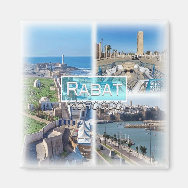 Imán MAMÁES0033 África, Marruecos, Rabat, nevera (Frente)