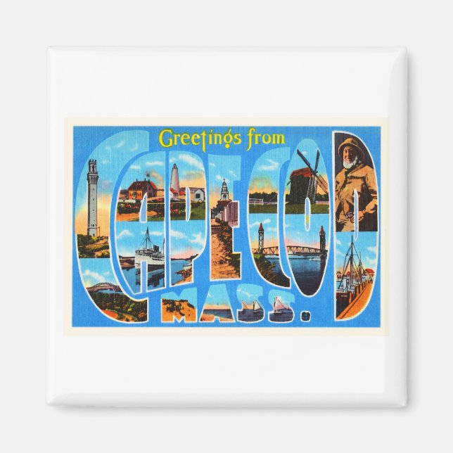 Imán Mamáes de Cape Cod Massachusetts Viajes de recuerd (Frente)