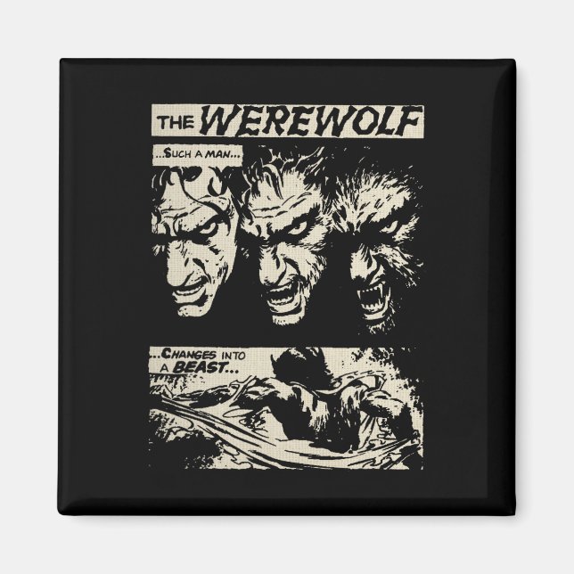 Imán Mamáes de Werewolf, el Cómico del Cine del Horror  (Frente)