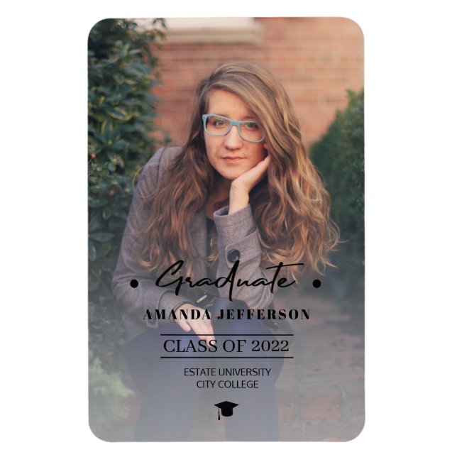 Imán Mamáes personalizadas de fotografía de curso unive (Vertical)