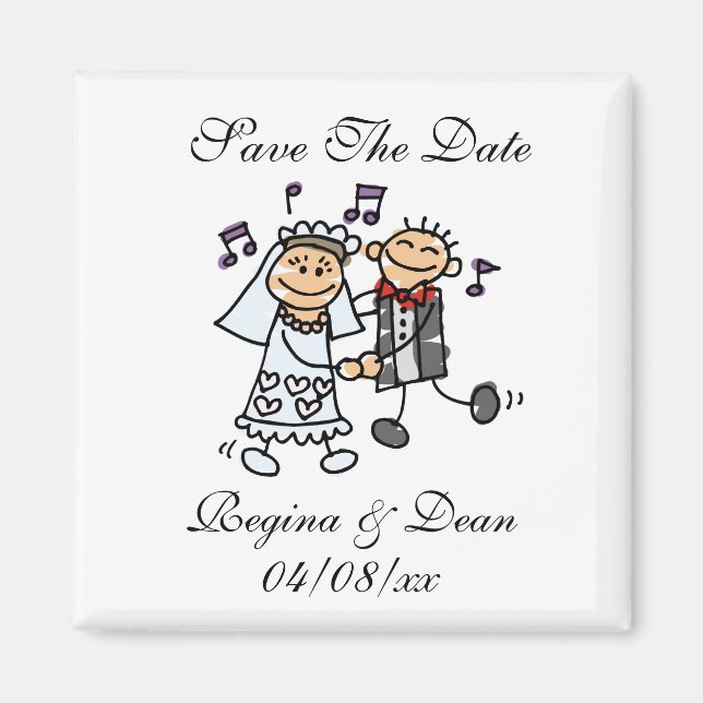 Imán Mamáes únicas de Save the Fates Boda Dance Bride G (Frente)