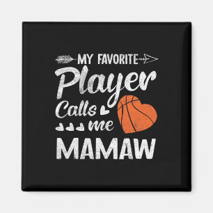 Imán Mamaw Bysketbyll Mi jugador favorito me llama Mama