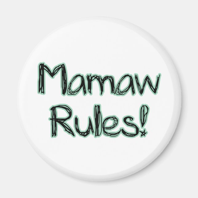 Imán ¡Mamaw Rules! (Frente)