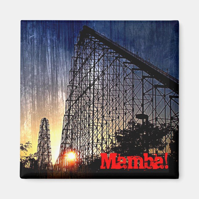 Imán Mamba Rollercoaster World's of Fun Kansas City (Frente)