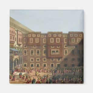 Imán Mamelukes que ejercita en el cuadrado del bey de