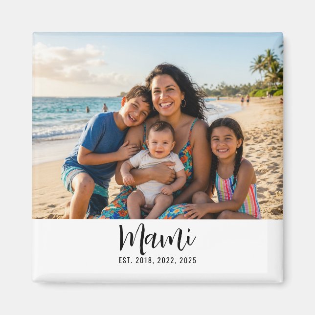 Imán Mami Established Photo Gift Magnet (Frente)