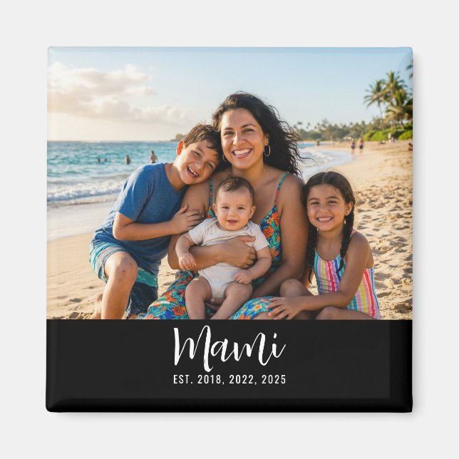 Imán Mami Established Photo Mother's Day (Frente)