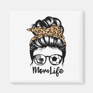 Imán Mami Life Messy Bun Hair Gracioso jugador de hocke
