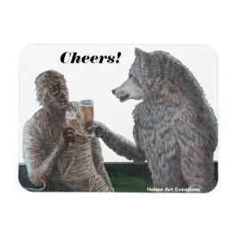 Imán Mami y Werewolf Beer Beer Fantasy Magnet
