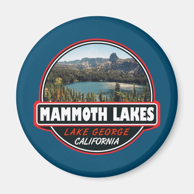Imán Mammoth Lakes California Travel Emblem (Frente)