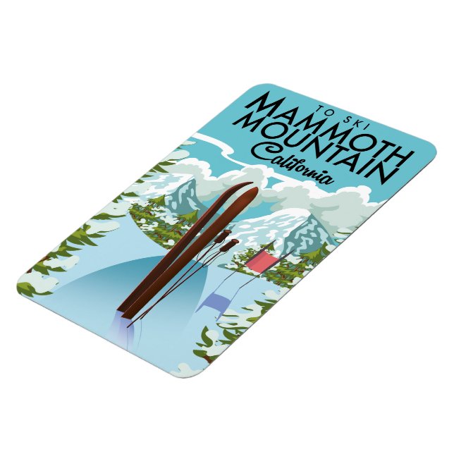 Imán Mammoth Mountain California a ski (Lado Izquierdo)