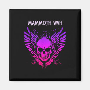 Imán Mammoth Music Wvh Funny Vintage Design Skull Para
