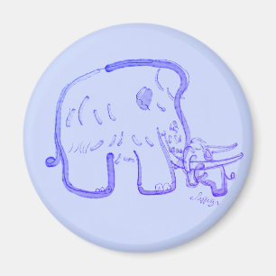 Imán Mamut y ternera