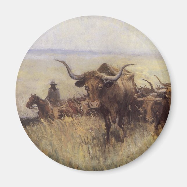 Imán Manada de sendero a Wyoming por WHD Koerner (Frente)