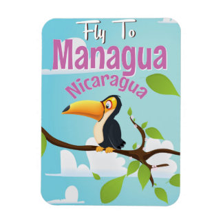 Imán Managua, poster de viajes de cosecha de Nicaragua