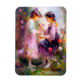 Imán Mañana en un jardín